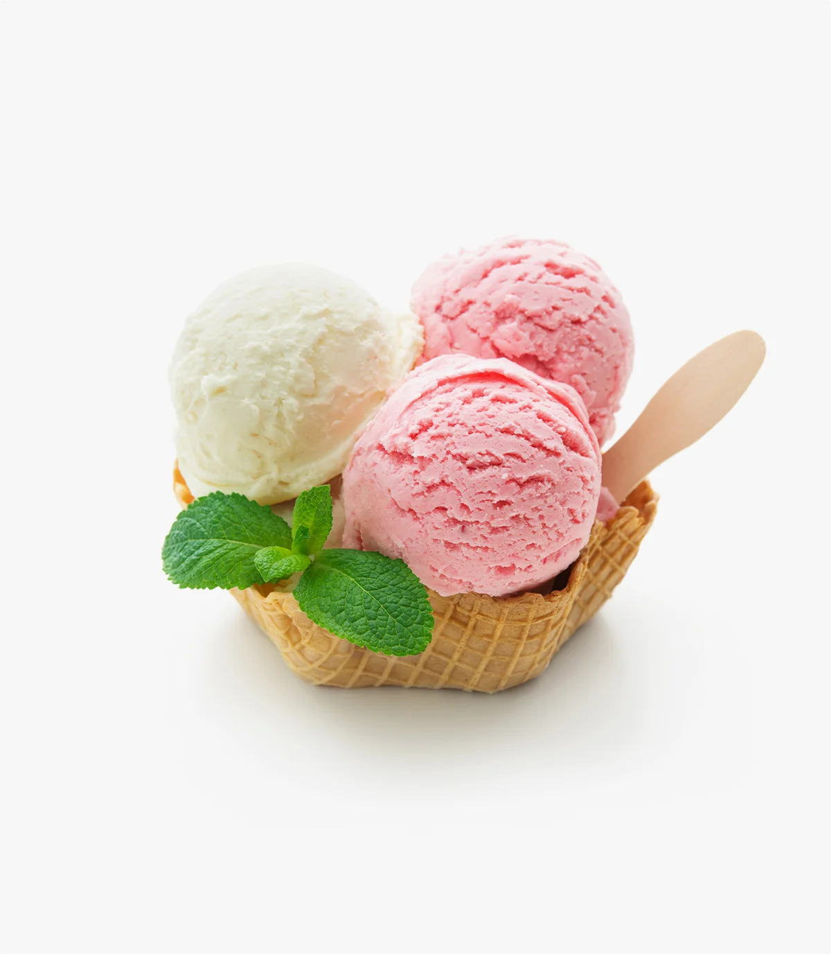 palline di gelato su cialda